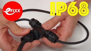 Joining cables with a TEETUBE IP68 waterproof connector system [upl. by Victory]