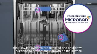 GE Profile UltraFresh System™ Dishwasher with Microban® Antimicrobial Technology with subtitles [upl. by Stacie]