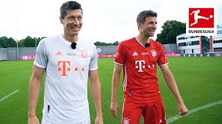 Bayern München • Copy the Penalty Challenge • Müller vs Lewandowski [upl. by Ladnik58]