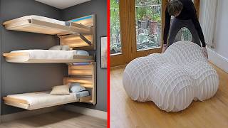 Amazing Space Saving Ideas Smart Furniture ▶ 5 [upl. by Ahseinet]