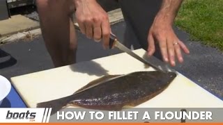 How to Fillet a Flounder Instructional Video [upl. by Huntley]