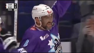 Ovechkin scores from Panarin’s assist in the NHL vs KHL Russian stars charity game [upl. by Tung38]