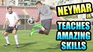 NEYMAR Jr Teaches Amazing Skills Can You Do This [upl. by Schlessel302]