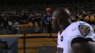 Must See Suggs Exchange With Steelers Fans [upl. by Eocsor]