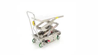 Stainless Steel Scissor Cart CART1000DDCSS [upl. by Sashenka]