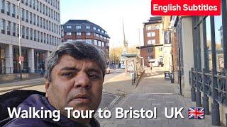 Walking Tour to Bristol UK 🇬🇧  Subtitles [upl. by Marih991]