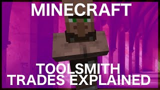 Minecraft Toolsmith Trades Explained [upl. by Enomas]