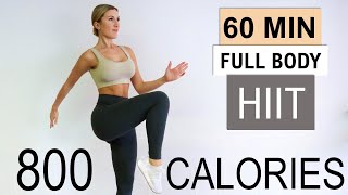 Burn 800 CALORIES With This 60 Minute Full Body HIIT Workout  60 Different Exercises  No Equipment [upl. by Castro]