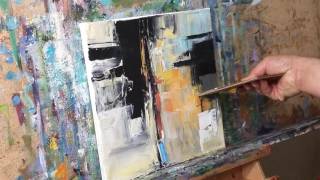 Abstract Expressionist Oil Painting Demo Session by Artist JOSE TRUJILLO [upl. by Judi]