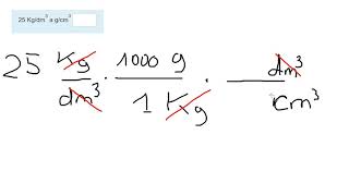 25 kgdm3 a gcm3 [upl. by Inkster]