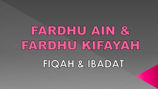 Fardhu Ain amp Fardhu Kifayah [upl. by Nolyaj32]