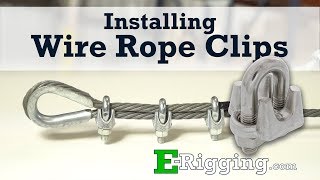 Installing Wire Rope Clips  The Right Way [upl. by Irrahs]