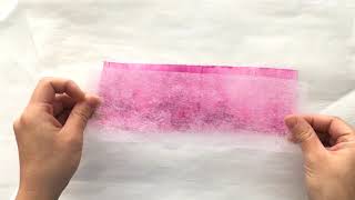 How to use fusible web to create doublette crepe paper [upl. by Samira]