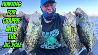 HUNTING SHALLOW CRAPPIE WITH JIG POLES How to catch more crappie [upl. by Cooperstein726]