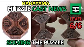 Solving the puzzle Hanayama CAST NEWS  The most difficult puzzle Huzzle LEVEL 66 Solution [upl. by Merriam]