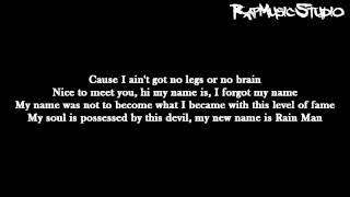 Eminem  Rain Man  Lyrics on screen  Full HD [upl. by Cordey]