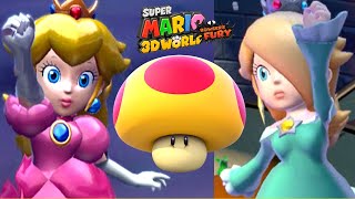 Super Mario 3D World amp Bowsers Fury  All Mega Mushrooms Peach amp Rosalina [upl. by Felicity]