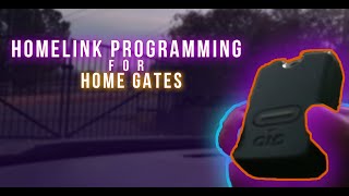 How to program Mighty Mule Gate Opener to In Vehicle HomeLink [upl. by Leitman]