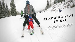 Teaching Your Own Kids To Ski Its Easier Than You Think Adventure Family of 7 [upl. by Wake]