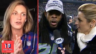 Erin Andrews Recreates Her Famous Richard Sherman Interview  10 Questions  The Ringer [upl. by Glassman343]