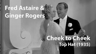 Fred Astaire  Ginger Rogers  Cheek to Cheek 1935 Top Hat Digitally Enhanced [upl. by Aielam]