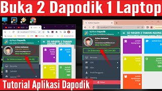 Cara Membuka 2 Aplikasi Dapodik Terbaru Pada 1 Laptop [upl. by Athene]