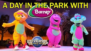 A Day in the Park with Barney FULL SHOW  Universal Studios Florida [upl. by Novahs217]