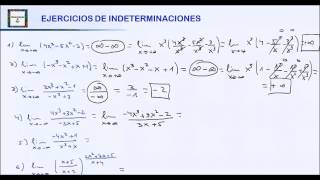 EJERCICIOS DE INDETERMINACIONES HD [upl. by Atworth]