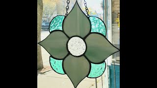 STAINED GLASS FOR BEGINNER  COMPLETE STEP BY STEP VIRTUAL LEARNING  SUNCATCHER [upl. by Amzu]