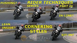 Rider techniques part 26 Cornering styles  Onroadbike [upl. by Cherrita]