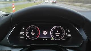 Skoda Octavia 20 TDI 115 HP 2020  consumption on 130 kmh [upl. by Michey]