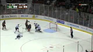 Lubomir Visnovsky hat trick against Dallas [upl. by Eilhsa]