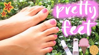 Pretty Feet Hacks HOW TO GET PRETTY FEET Paris amp Roxy [upl. by Aimal]