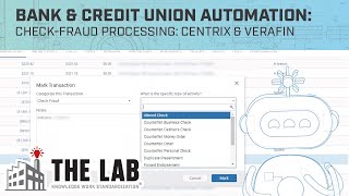 CheckFraud Processing Centrix amp Verafin AutomationIntegration with RPA for Banks amp Credit Unions [upl. by Farwell]