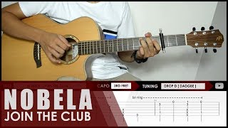 TAB quotNobelaquot by Join The Club Fingerstyle Lesson  Playthrough [upl. by Zosema]