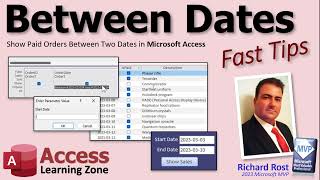 Show Paid Orders Between Two Dates in Microsoft Access [upl. by Bicknell593]