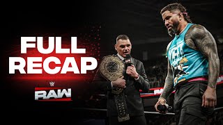 Full Raw highlights Jan 13 2025 [upl. by Nodnil]