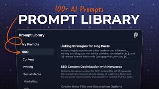 How to Use the AI Prompt Library in RightBlogger Chat [upl. by Peterus]