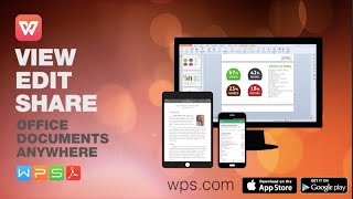 WPS Office for Windows PC Android and iOS [upl. by Lipman]