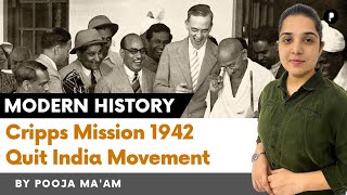 Cripps Mission 1942  Quit India Movement  Modern History ParchamClasses​ [upl. by Laen]