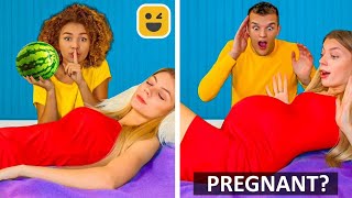 quotIM PREGNANTquot FUNNY PRANK Funny DIY Pranks on Family amp Friends [upl. by Elimac]