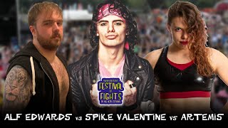 UKPW FULL MATCH  Alf Edwards vs Spike Valentine vs Artemis INTERGENDER TRIPLE THREAT MATCH [upl. by Anitrebla]