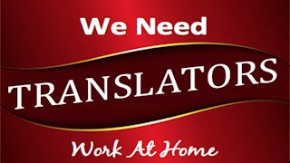 Translating Jobs  Work From Home Translator Jobs [upl. by Wiencke]