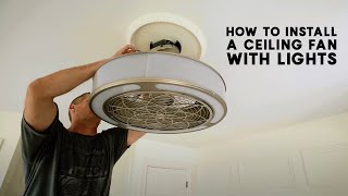 How To Install A Ceiling Fan with Lights [upl. by Korten553]