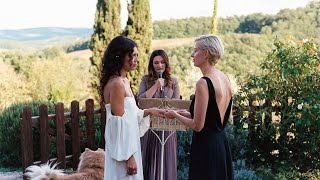 Our Wedding in Tuscany  Alexis amp Lilian  Lesbian Wedding [upl. by Gile]