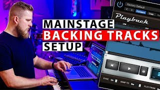 How to Setup Simple Backing Tracks in MainStage 3 using the Playback Plugin [upl. by Rednijar]