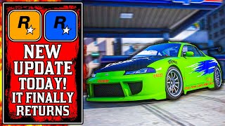 Its FINALLY Back The NEW GTA Online UPDATE Today GTA5 New Update [upl. by Karrah327]