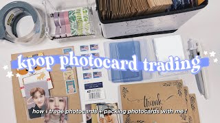 how i trade amp package kpop photocards ✰ tutorial  package photocards with me [upl. by Essyle]