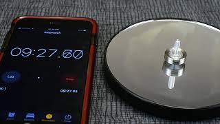 BilletSPIN Firefly Tungsten Mini Top 16 minute full spin Video [upl. by Illil]