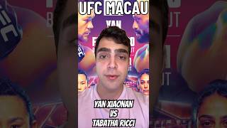 UFC Macau  Yan Xiaonan vs Tabatha Ricci [upl. by Tterraj67]